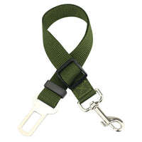 Petmonde-Ceinture de sécurité ajustable pour chien, clip SFP, harnais de promenade pour chien-Vert Militaire-Petmonde