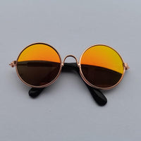 Petmonde-Lunettes de soleil rondes pour chats, lunettes réfléchissantes pour petits chiens, Accessoires parfaits pour photos-O-M-Petmonde