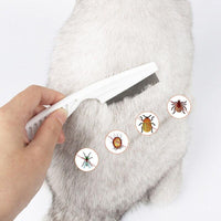 Petmonde-Peigne anti-puces en acier inoxydable pour chien et chat, brosse d'épilation à dents denses, accessoire pour chat et chien-Petit-Petmonde