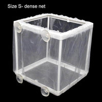 Petmonde-Boîte d'élevage pour petits poissons incubateur pour alevins accessoire d'aquarium-Accessoires-S filet dense-16x14.5x15.5cm-Petmonde