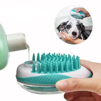 Petmonde-Brosse de bain pour chien et chat outil de nettoyage et de toilettage animaux de compagnie-Pet Combs & Brushes-Verte-Petmonde