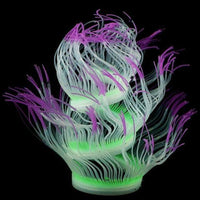 Petmonde-Corail fluorescent en silicone forme remodelable décoration pour aquarium-Decoration-Violet-Petmonde