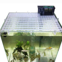 Petmonde-Couvercle perforé grille séparateur pour aquarium adaptable toute taille ou supports accrochables au choix-aquarium-grille 30x30 cm-Petmonde