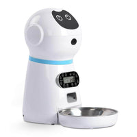 Petmonde-Distributeur de croquettes automatique avec enregistrement vocal distributeur de nourriture 4 repas pour chien et chat-chien--Petmonde