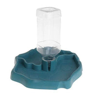 Petmonde-Gamelle distributeur d'eau 2 en 1 pour reptile tortue mangeoire avec fontaine-Accessoires-Bleu-Petmonde