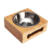 Petmonde-Gamelle simple ou double pour chat chien bol de nourriture eau en acier inoxydable pour animaux de compgnie-chien-Single Bowl-Petmonde