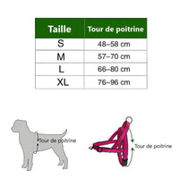 Petmonde-Harnais réfléchissant réglable pour chien gilet durable en nylon de voiture-chien--Petmonde