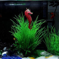 Petmonde-Hippocampe fluorescent lumineux en silicone décoration d'aquarium-Decoration-Rouge-Petmonde
