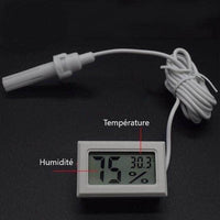 Petmonde-Hygromètre thermomètre avec affichage LCD pour aquarium terrarium reptile-Aquarium Temperature Controllers-Thermomètre/Hygromètre blanc-Petmonde