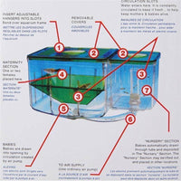 Petmonde-Incubateur boîte de pisciculture à circulation automatique et à double compartiments pour élevage de poissons-Accessoires--Petmonde