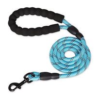 Petmonde-Laisse en corde d'escalade solide réfléchissante pour chien longeur 1.5 mètres diamètre 1 cm-chien-Bleu-Petmonde