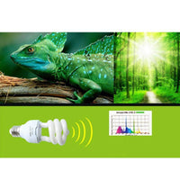 Petmonde-Lampe UVB 5.0 10.0 base spot UVB absorption de calcium reptile tortue ampoule UVB halogène spirale-Reptile & Amphibian Habitat Heating & Lighting--Petmonde