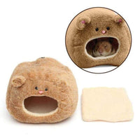Petmonde-Lit hamster petit rongeur nid en coton peluche accessoire hamster souris-rongeur--Petmonde