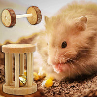 Petmonde-Lot de jouets à mâcher en bois naturel hamster petit rongeur pack de 10 accessoires d'exercice-rongeur--Petmonde