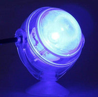 Petmonde-Lumière LED submersible étanche fixation à ventouse pour aquarium-éclairage-Bleu-Petmonde