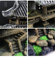 Petmonde-Maison grande taille en résine style Japon féodal décoration d'aquarium-Decoration--Petmonde