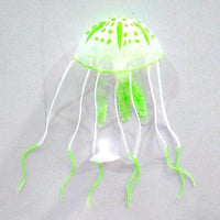 Petmonde-Méduse fluorescente anémone flottante suspendue en silicone souple décoration d'aquarium-Decoration-Vert-Petmonde