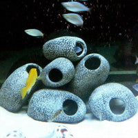 Petmonde-Ornement accessoire aquarium grotte en céramique pour poissons cichlides crevettes-Decoration--Petmonde