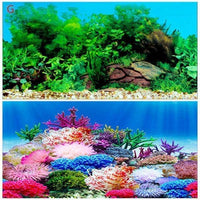 Petmonde-Photo de fond poster auto-adhésif monde sous-marin 3D pour aquarium 8 tailles-Decoration-G-30cm x 60cm-Petmonde