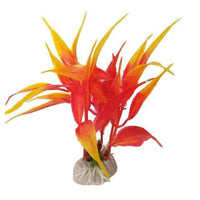 Petmonde-Plante artificielle de décoration aquarium fausse plante-Decoration-10cm orange-Petmonde
