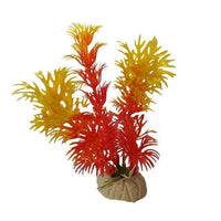 Petmonde-Plante artificielle de décoration aquarium fausse plante-Decoration-10cm orange rouge-Petmonde