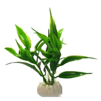 Petmonde-Plante artificielle de décoration aquarium fausse plante-Decoration-10cm vert 3-Petmonde
