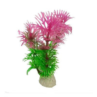Petmonde-Plante artificielle de décoration aquarium fausse plante-Decoration-10cm vert pourpre-Petmonde