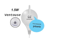 Petmonde-SUNSUN mini pompe à air suspendu via ventouse pour oxygéner l'eau de l'aquarium-Filtration et pompes-1.5W ronde-Petmonde