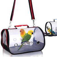 Petmonde-Sac à dos de transport oiseau avec rideaux imperméable anti-soleil cage oiseau transportable avec perche-oiseau--Petmonde