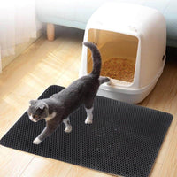 Petmonde-Tapis de litière imperméable pour chat EVA double couche litière pour chat piégeage litière-chat--Petmonde
