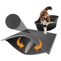 Petmonde-Tapis de litière imperméable pour chat EVA double couche litière pour chat piégeage litière-chat--Petmonde